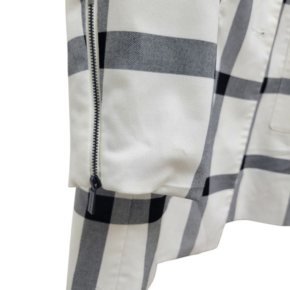 Karl Lagerfeld Women's Windowpane Plaid Blazer Size 8 Excellent Condition - Picture 8 of 12